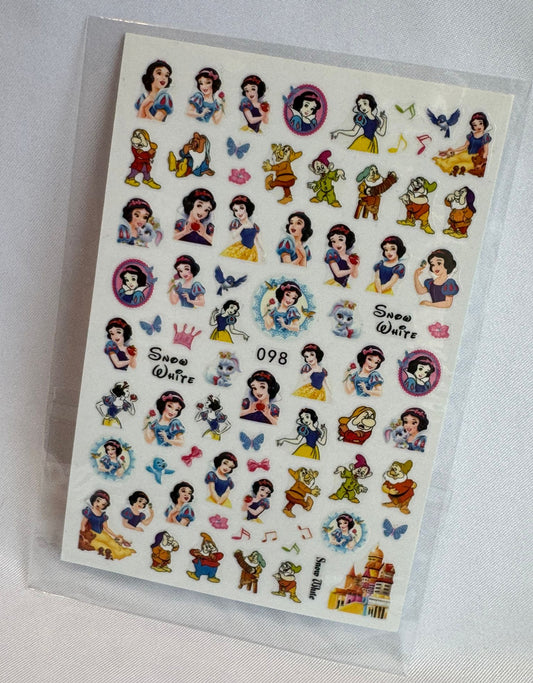 Sticker Blanca nieves y 7 enanitos