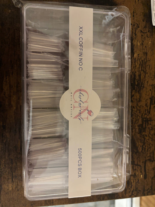 Uñas coffin No curva C