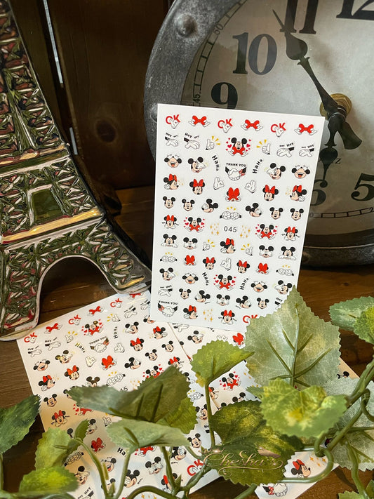 Mickey & Minnie 2 stickers